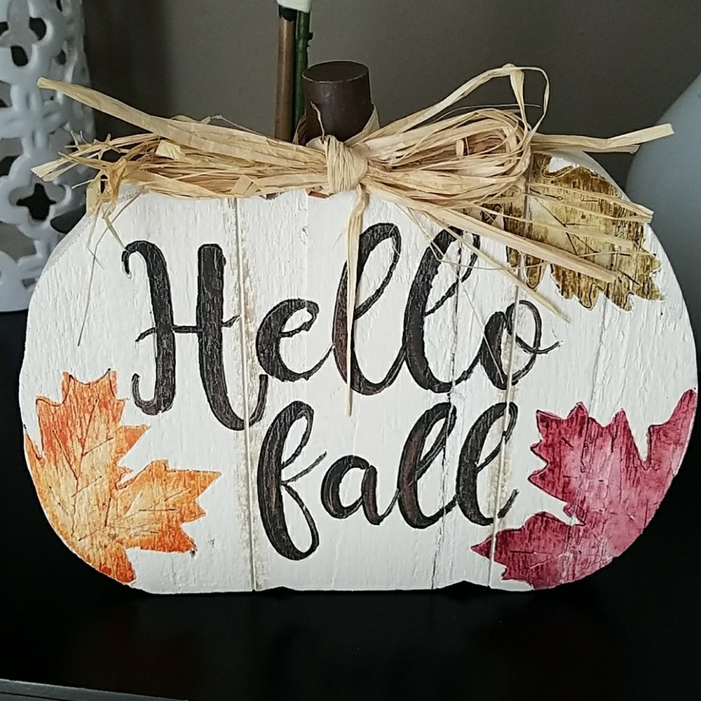Hello fall sign